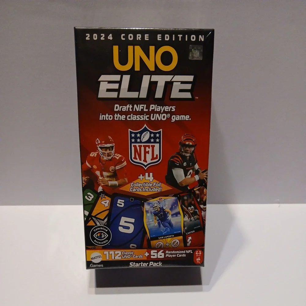 2024 UNO Elite NFL Card Game Starter Deck Pack Core Edition NEW Sealed